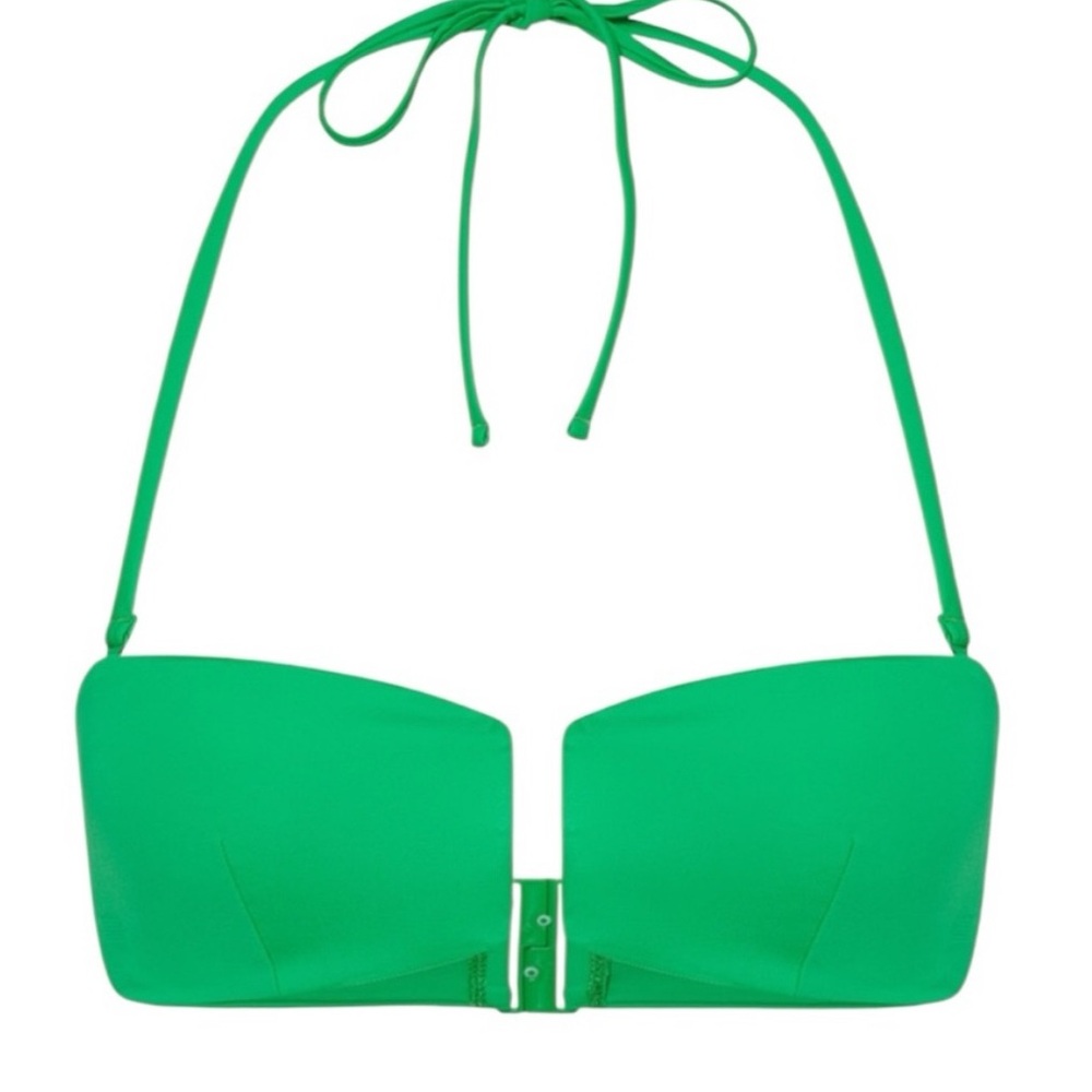 NWT COS SWIM l Green Bikini bandeau Top